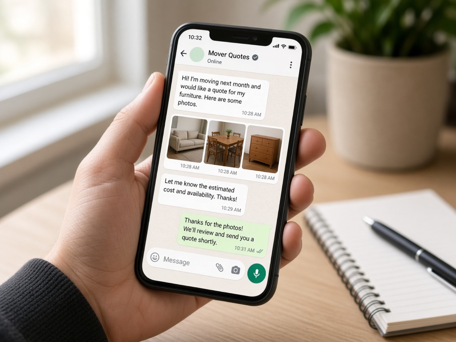 WhatsApp 查詢報價
